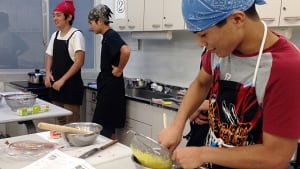 Boys cooking