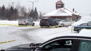 Police activity at Via Rail train station in Bathurst