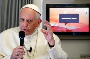 Pope Francis flight PHILIPPINES/