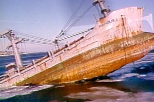 Manolis L sunken ship Notre Dame Bay file photo