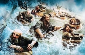 The Hobbit barrel riding scene New Line Cinema