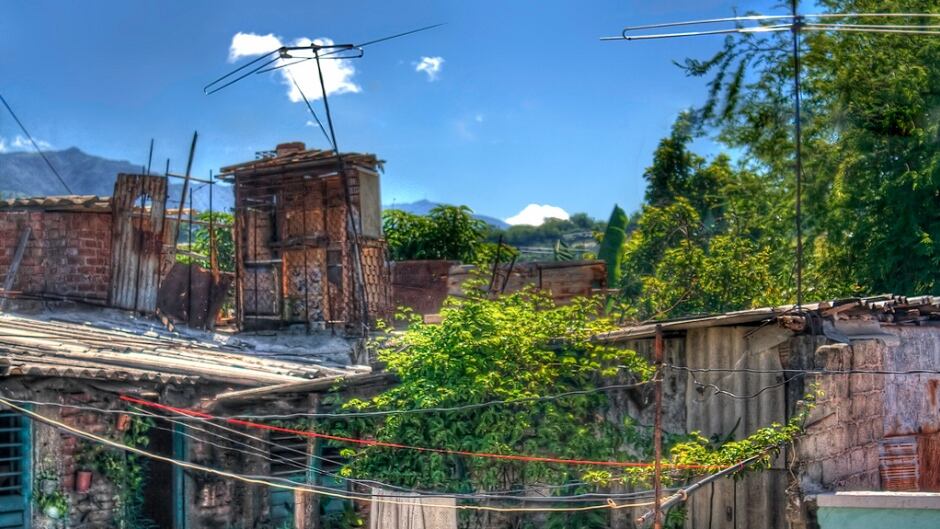 Cuban suburban landscape