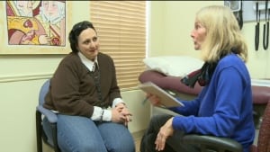 Dr. Chris MacNearney, patient Tawnia Craig