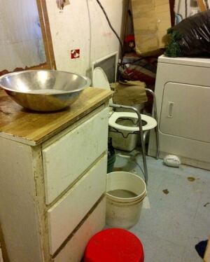 Washroom in Wasagamack