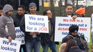 Port Metro Vancouver truckers rally