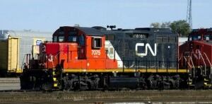 CN train derails