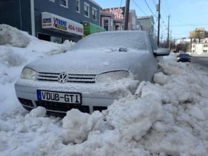winter storm Halifax Feb 16 2015 winter parking ban snowed in
