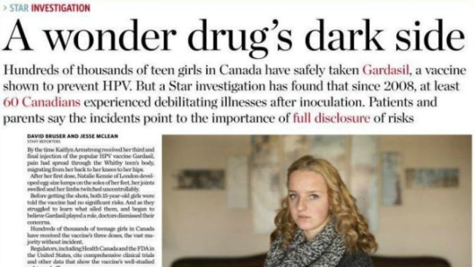 From the front page of The Toronto Star from February 5, 2015.