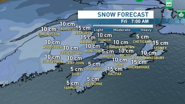 Snow forecast for Thursday/Friday