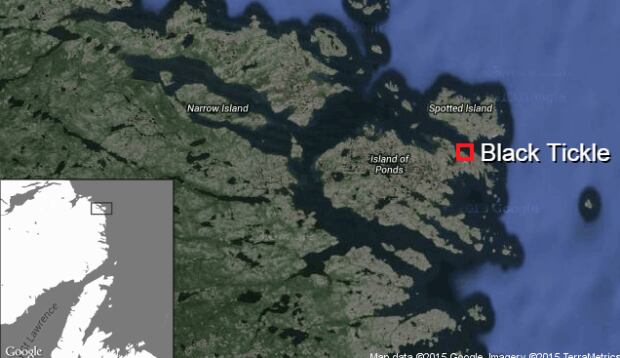 Black Tickle map