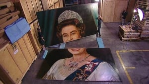 Queen portrait in Whitby