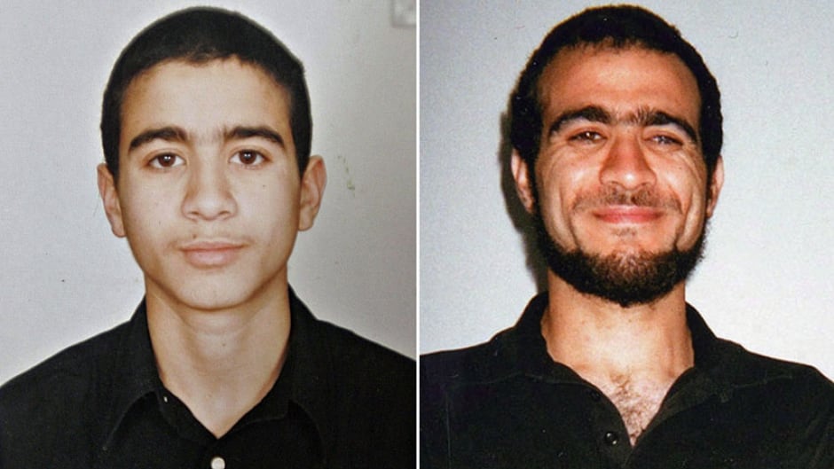 Omar Khadr is seen in an undated photo taken before his arrest in Afghanistan in 2002 at age 15, left, and in a recent undated photo released by Bowden Institution in Innisfail, Alta., where he is serving the remainder of his eight-year sentence.