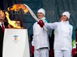 Olympic torch Simon Whitfield