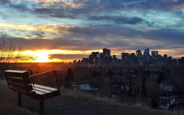 calgary skyline morning march 12