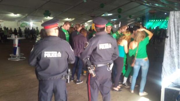 st patrick's day waterloo regional police