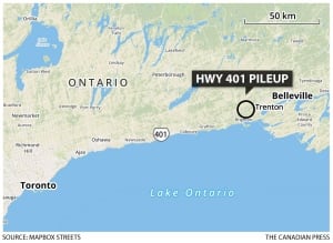 Hwy. 401 locator map