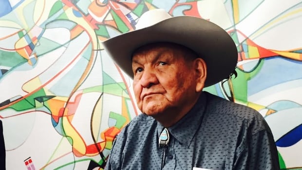 "I don't have to celebrate," says Alex Janvier an Indigenous artist who survived 11 years in a residential school.