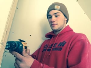 Campus Regina Public school student Tanner Laliberte learns the trades