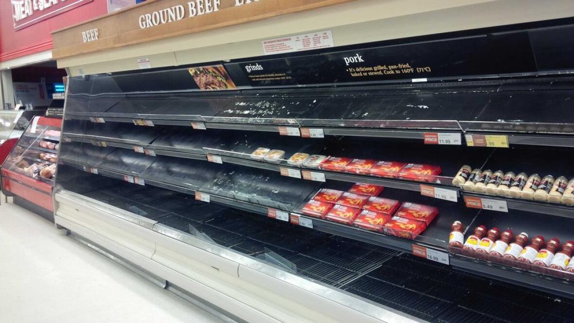 Where's the beef? Empty meat shelves in province's grocery stores