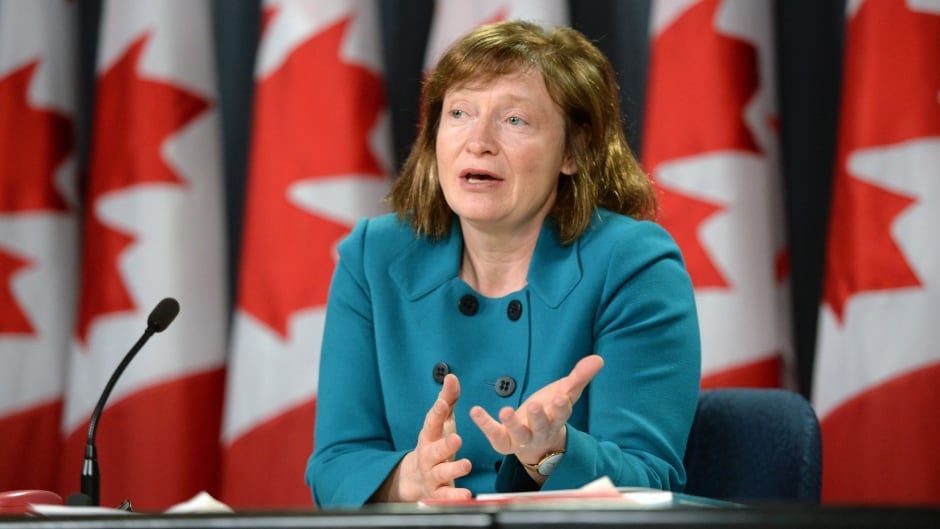 Suzanne Legault, Information Commissioner of Canada, holds a press conference in the National Press Theatre in Ottawa.