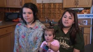 Tiara Cleveland, Katie Cleveland and baby Dustina