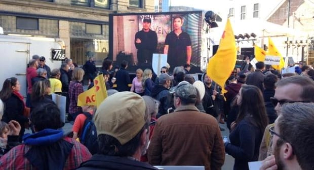 Thousands protested the planned cuts on Wednesday.