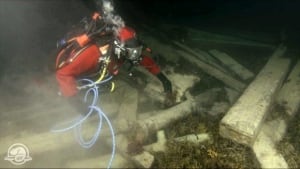 Diver at HMS Erebus
