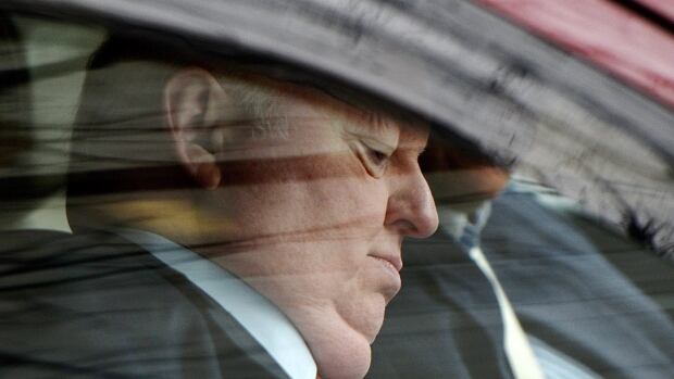 Suspended Senator Mike Duffy arrives to the courthouse in Ottawa on Tuesday, April 21, 2015. Duffy is facing 31 charges of fraud, breach of trust, bribery, frauds on the government related to inappropriate Senate expenses.
