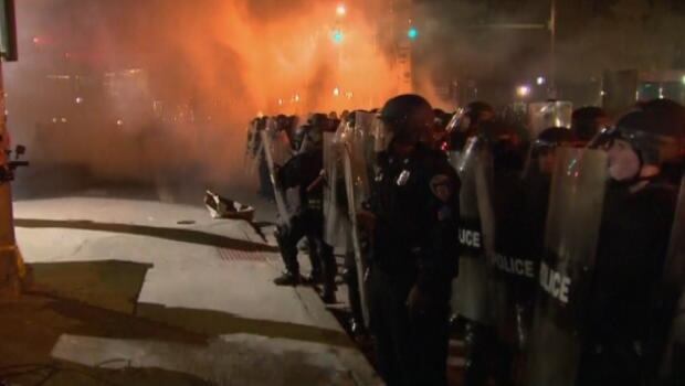 Baltimore after curfew