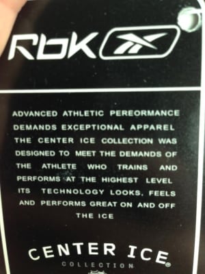 Reebok tag