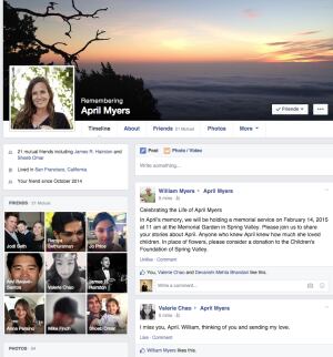 Facebook legacy contact