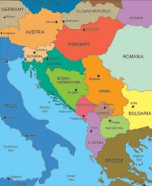 Map of the Former Yugoslavia