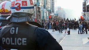 police tear gas