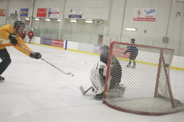 Dudley Hanks Hockey Shot