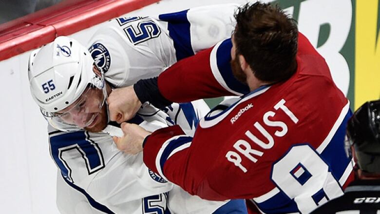 nhl fights by team