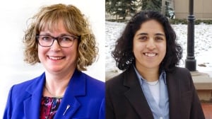 Linda Johnson PC and Anam Kazim NDP tie Calgary-Glenmore