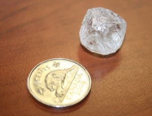 35.8 carat rough diamond