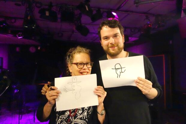 Lynda Barry and Tom Power