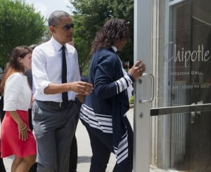 Obama at Chipotle