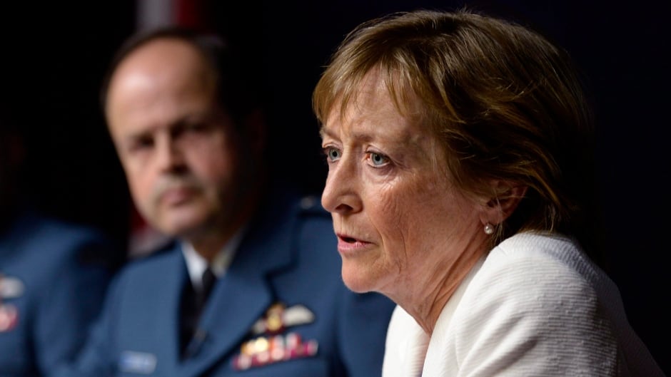 Marie Deschamps, a former Supreme Court justice is the author of an inquiry into sexual misconduct in the Canadian Forces. The report describes a problematic, sexualized culture inside the forces. General Tom Lawson, Chief of the Defence Staff, is at left.