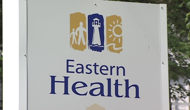 Eastern Health sign from file footage