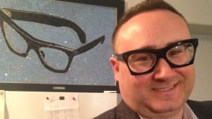 Michael Kydd got the frames as a tribute to Buddy Holly.