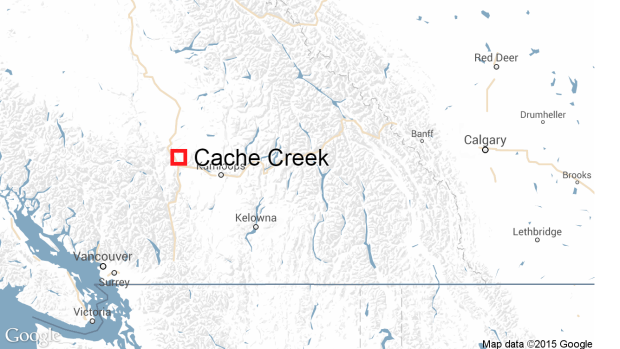 Cache Creek, B.C., map