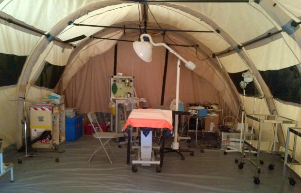Operating room in Dhunche, Nepal