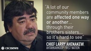 Chief Larry Ahenakew on Ahtahkakoop first nation