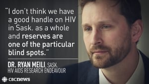 Dr. Ryan Meili HIV saskatchewan