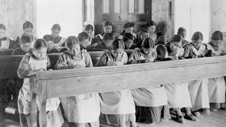 It is estimated that about 150,000 Aboriginal, Inuit and Métis children were removed from their communities and forced to attend residential schools across Canada. (Library and Archives Canada/PA-042133)
