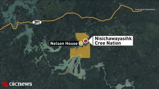 Nisichawayasihk Cree Nation map