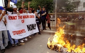 Filipino student protest 1997