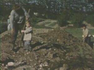 Peter Zlepnig and Fred Zlepnig break ground on the Southway Inn